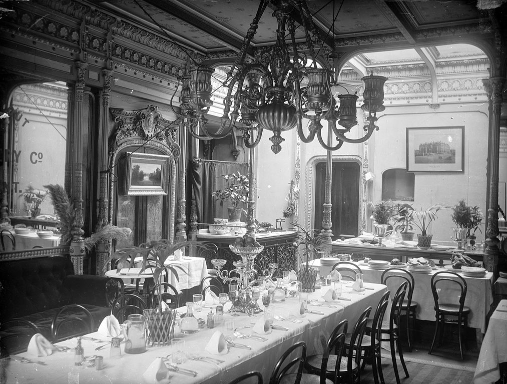 Historic Photo: Dining saloon of the SS Great Eastern, 1859.