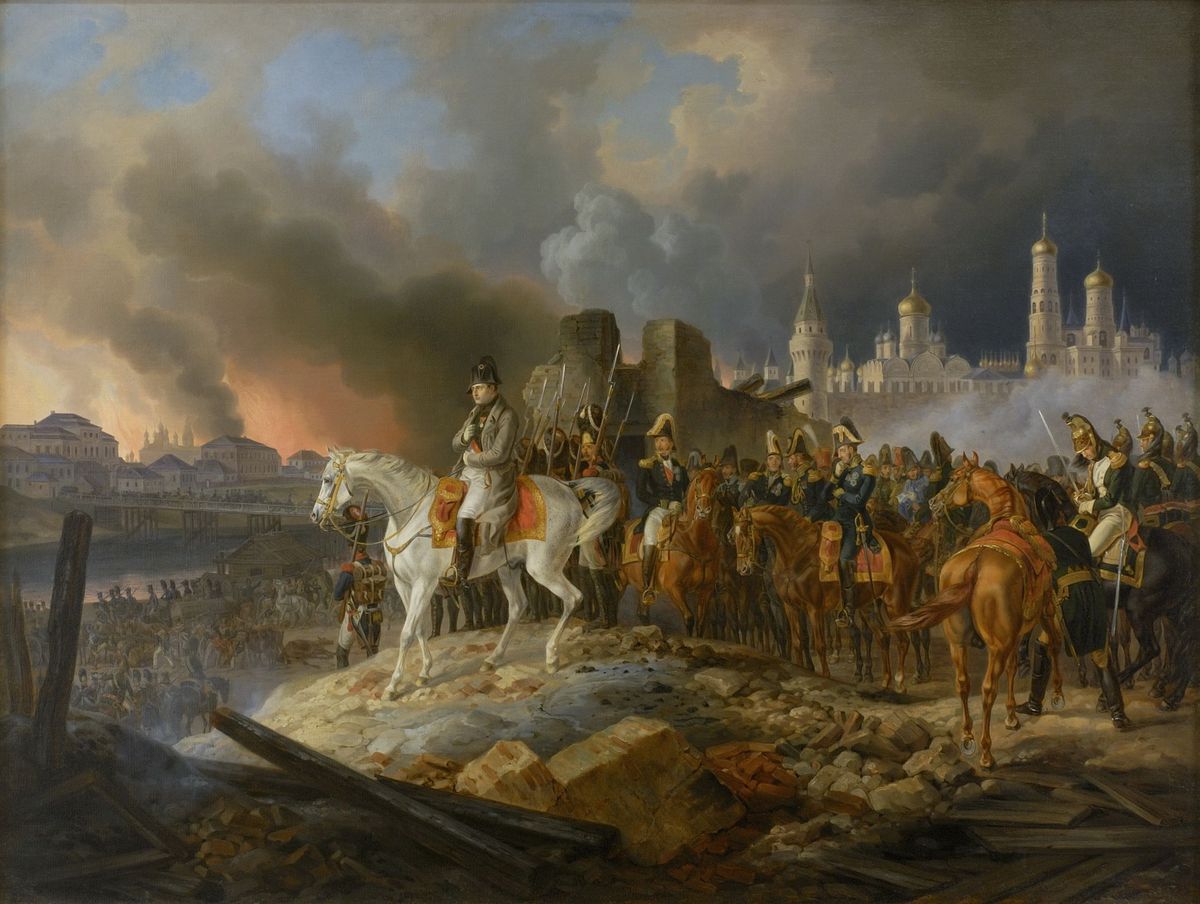 How did the Great Fire of Moscow start?
