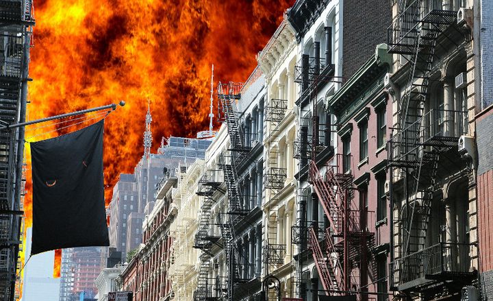 Streets of fire: two New York City disasters converge in space and time.