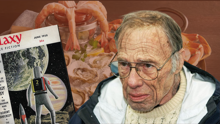My lunch with Robert Sheckley, classic SF writer.